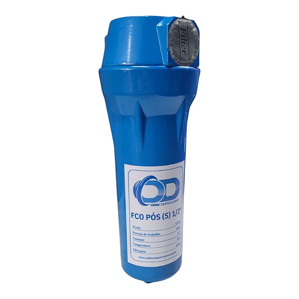 Pos Filtro Odin 53pcm - 10bar - S / 0,01um - 1/2 BSP