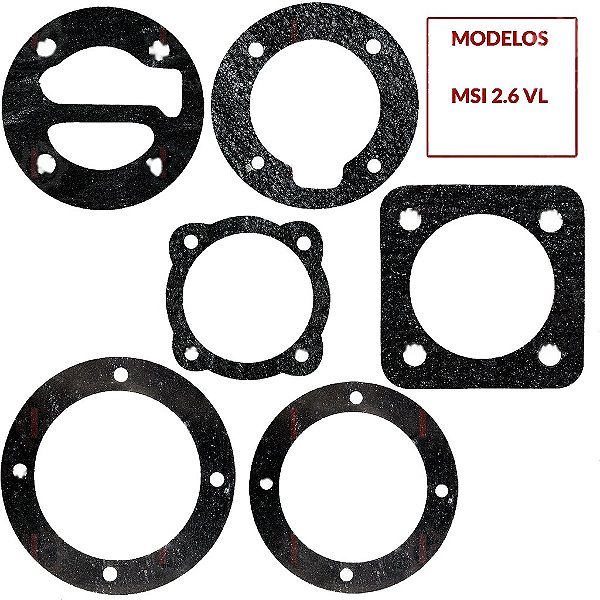 Jogo de Juntas Compressor Schulz MSI 2.6 VL - PLL (830.0585-8)