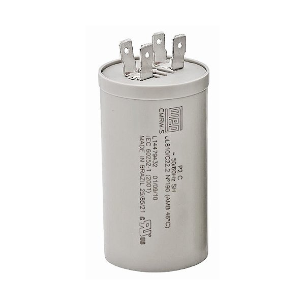Capacitor Permanente WEG CMLW - 5uF - 400V Duplo (5400D)