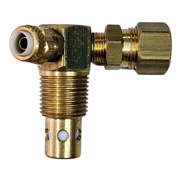 Válvula de Retenção Compressor - 3/8 M x 3/8 A x 6mm - Schulz CSA 7.5 Twister e Pratic Air (703769 - 022.0228-0/AT)