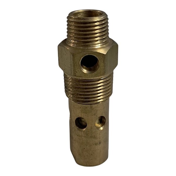 Válvula de Retenção Compressor - 3/4 M x 1/2 M x 1/8 F - Motomil CMV 10 e 15 PL (703742 - 0851 - 23588.3)