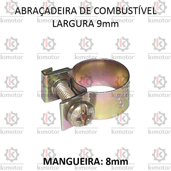 Abraçadeira Lubefer - P/ Mangueira de Combustivel - 8x9mm