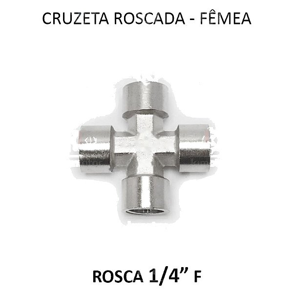 Cruzeta Fêmea - 1/4 BSP - CR1414