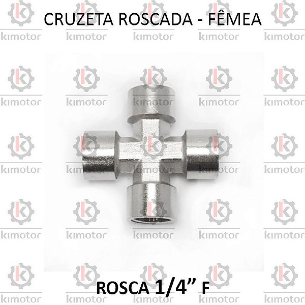 Cruzeta Roscada - 1/4F BSP (721302)