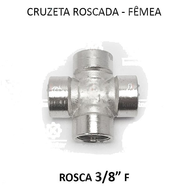 Cruzeta Fêmea - 3/8 BSP - CR3838
