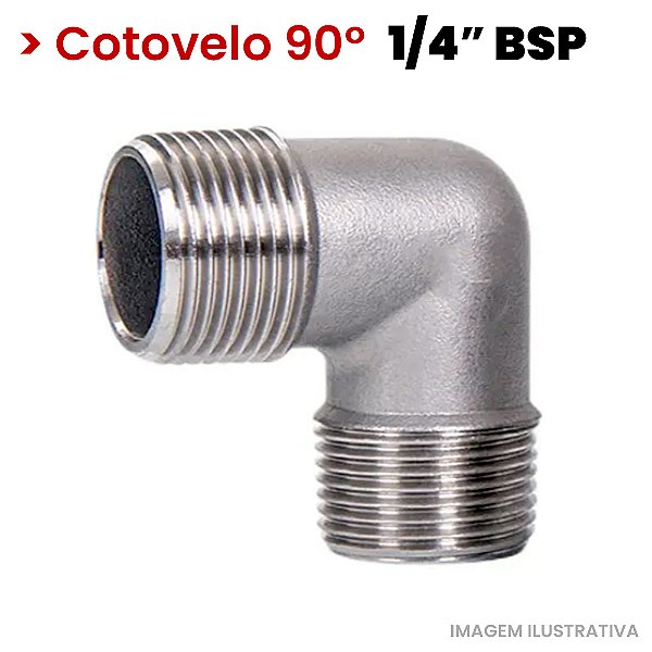 Cotovelo Rosca Macho - 1/4 M - BSP (721202)