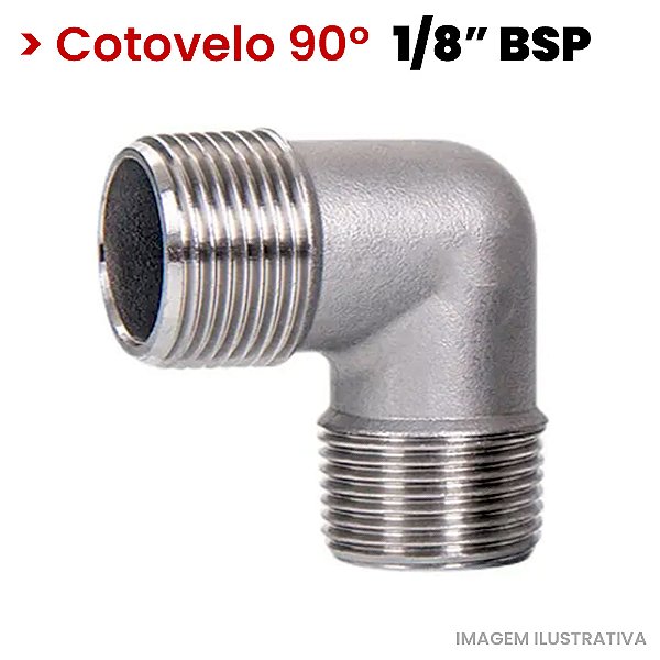 Cotovelo Rosca Macho - 1/8 M - BSP (721201)