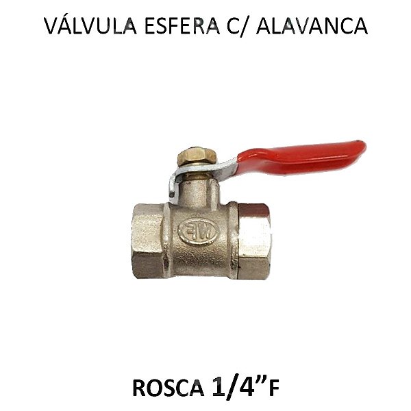 Válvula Esfera Alavanca Mini Fluir - 1/4 FF (726101)