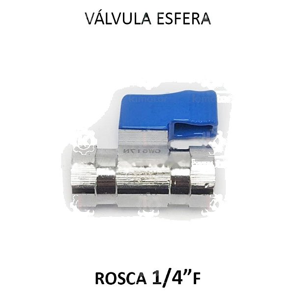 Válvula Esfera Mini GE - 1/4 FF (726108)
