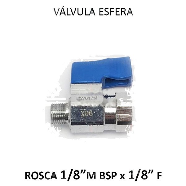 Válvula Esfera Mini GE - 1/8 MF (726131)