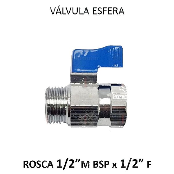Válvula Esfera Mini GE - 1/2 MF (726163)