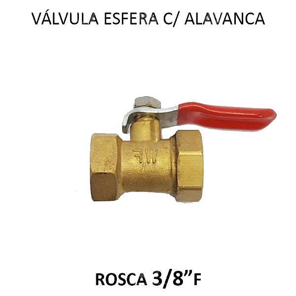 Válvula Esfera Alavanca Mini Fluir - 3/8 FF (726110)