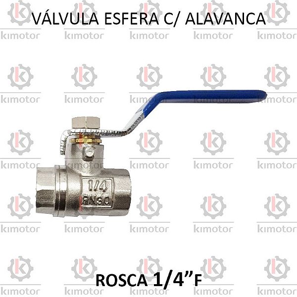 Valvula Esfera Alavanca - 1/4 FF (726106 - 35250) (OD94)