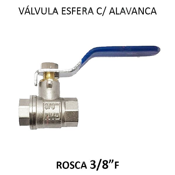 Válvula Esfera Alavanca Arcom - 3/8 FF (726112)