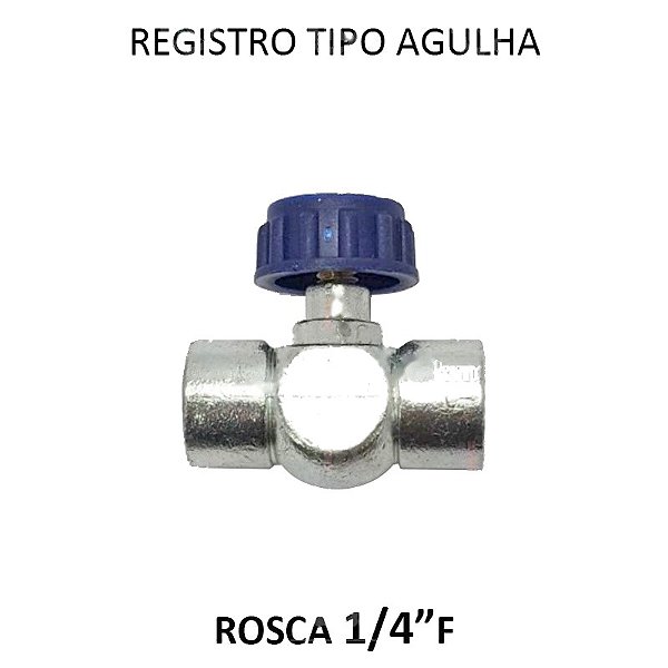 Registro Tipo Agulha - 1/4 FF (762001)