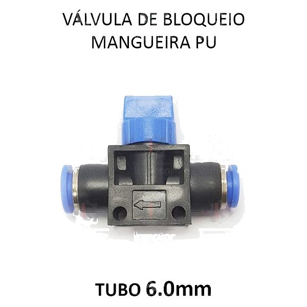 Válvula Bloqueio PU - 6mm (728901)