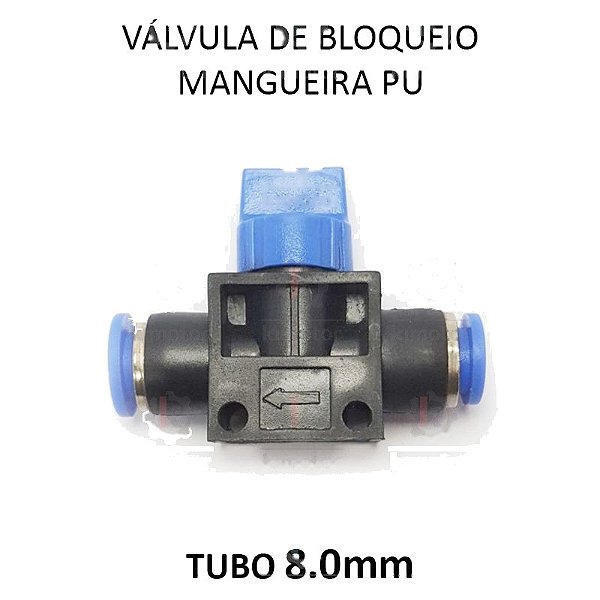 Válvula Bloqueio PU - 8mm (728902)