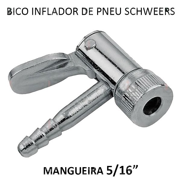 Bico Inflador Pneu Prendedor - 5/16 E