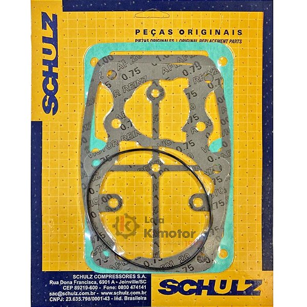 Jogo de Juntas Compressor Schulz CSL 30 BR e 40 BR (830.1897-0)