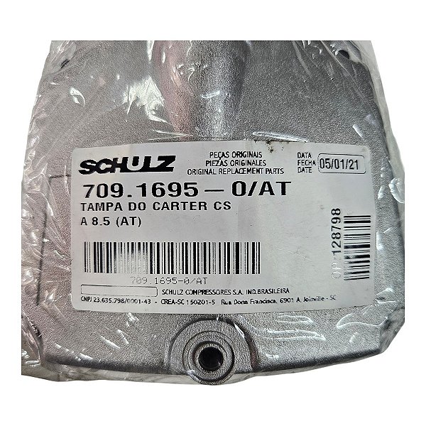 Tampa do Carter Compressor Schulz CSA 8.5 (709.1695-0/AT) - P2.H20