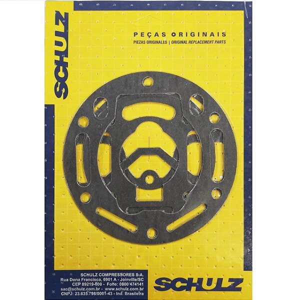 Jogo de Juntas Compressor Schulz CSV 15 e 20 Isento - Superior (830.1912-0)