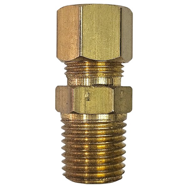 Conexão Reta em Latão - 1/4 M x 5/16 A - NPT (003.0048-9/AT)