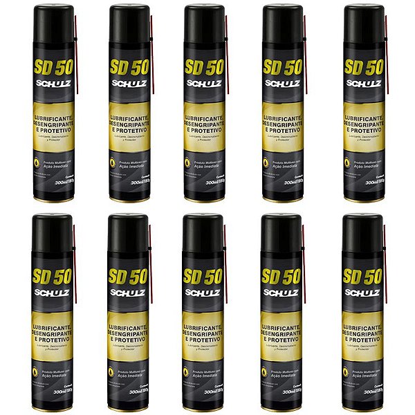 Kit 10un - Desengripante Schulz Spray 300mL - SD50 (010.0024-0)