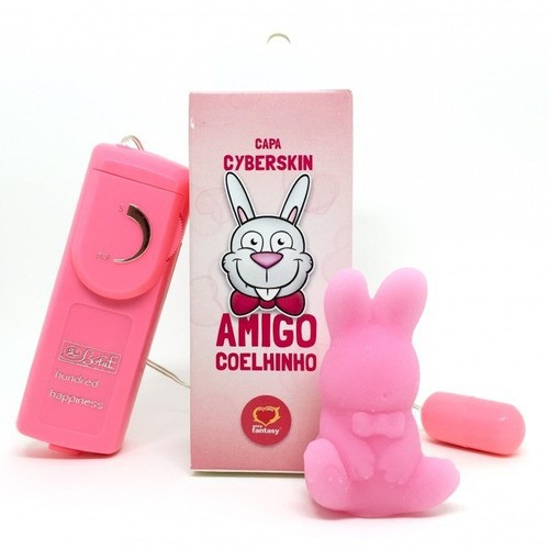 Vibrador Bullet Capa Amigo Coelhinho Em Cyberskin Sexy Fantasy