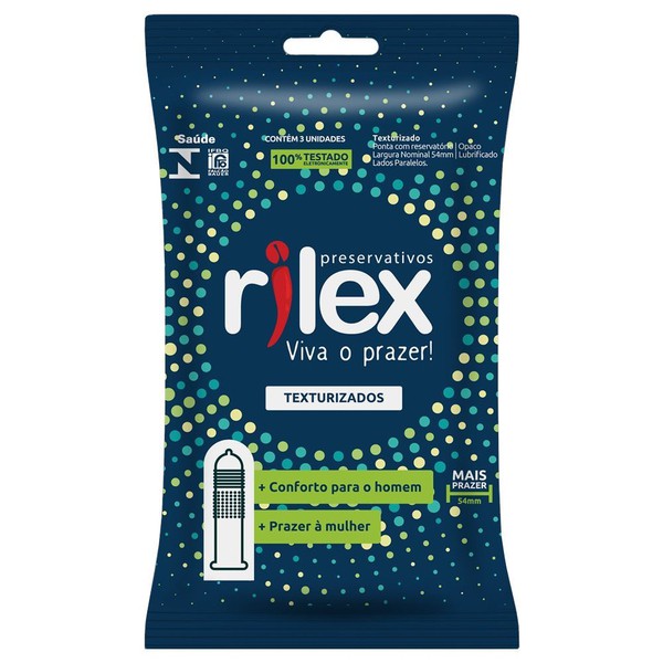 Preservativo Texturizado Rilex com 3un