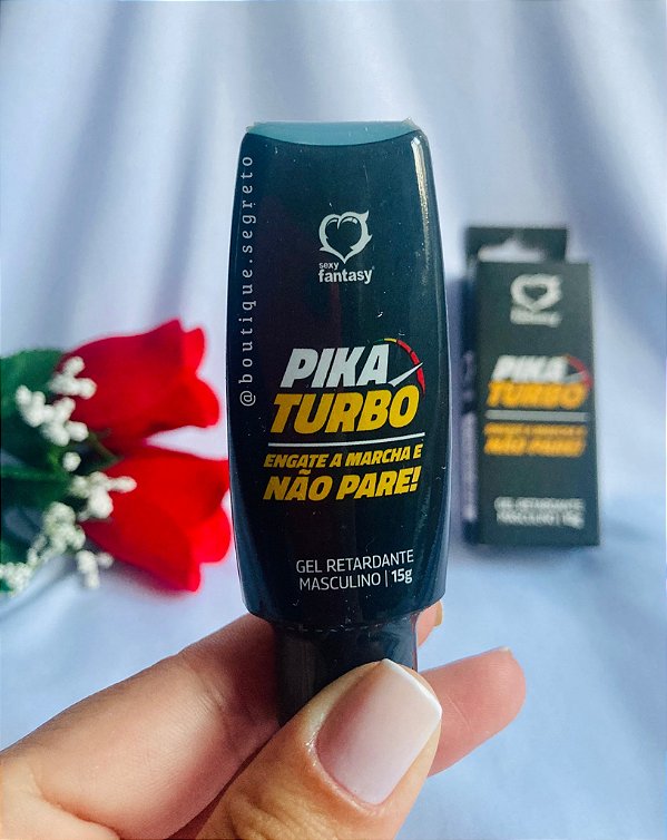 Gel Pika Turbo Retardante Masculino Sexy Fantasy 15g