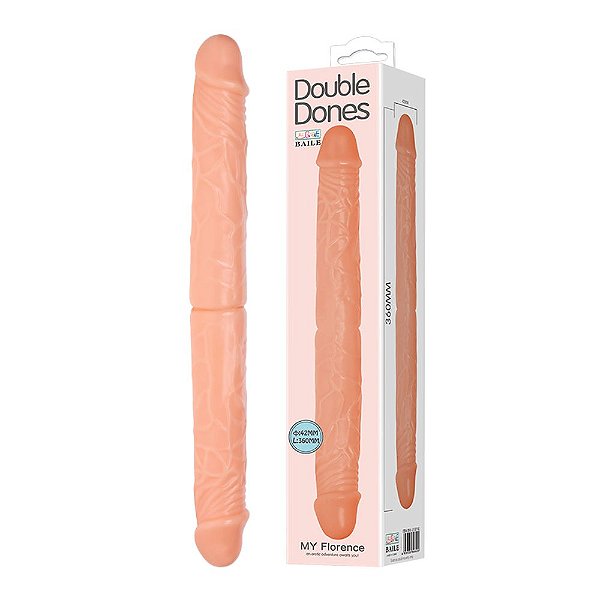 Prótese Pênis Duplo Double Dones Sensual Love 36cm