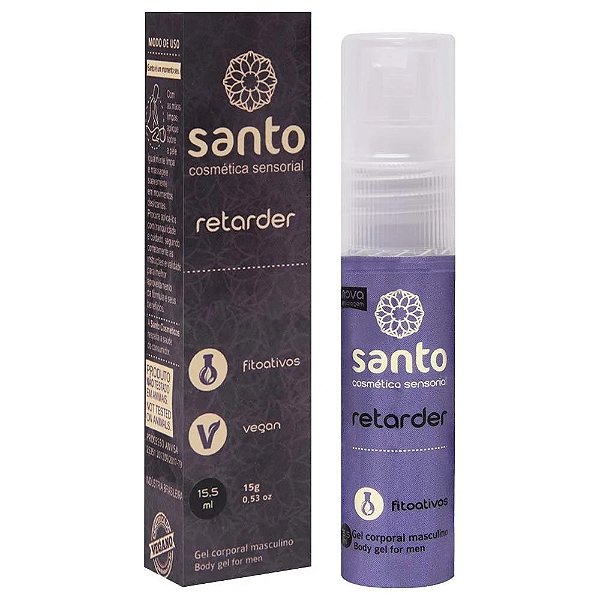 Gel Retardante Masculino Retarder Santo 15G