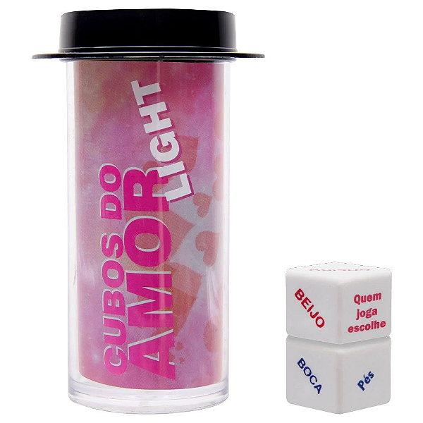 Dados Do Amor Light Unissex Duplo Diversão Ao Cubo