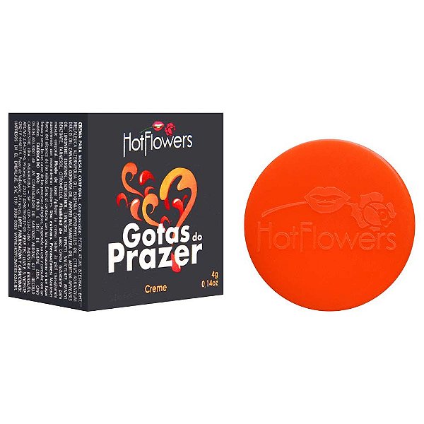 Gotas Do Prazer Creme Pote 4G Hot Flowers