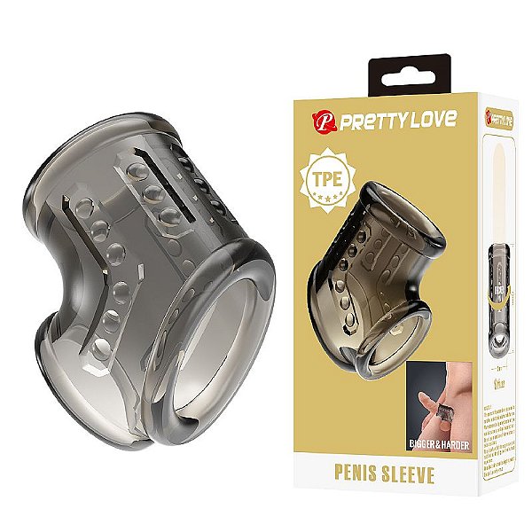 Capa Peniana Vazada com Anel para Escroto - Para Diâmetro 4.7cm - Pretty Love