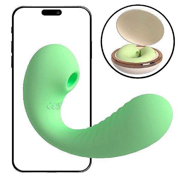 Vibrador de Ponto G e Clitóris com Pulsação - À Longa distância APP - Com Case - SI