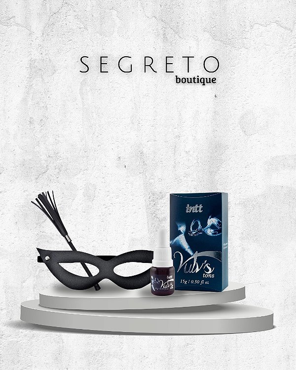 Kit Máscara Tiazinha + Chicote + INTT Vulvs Tons | Kit Sensual