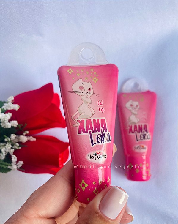 Excitante Feminino Esquenta Esfria e Vibra Xana Loka Hot Flowers 15g