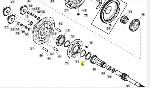 RETENTOR ACIONAMENTO ALIMENTADOR S600/S700 COD: AH215259