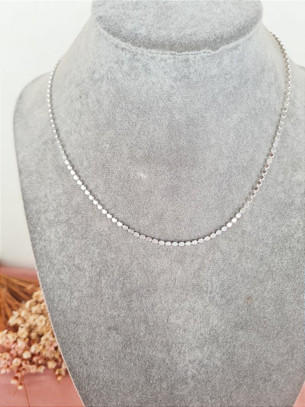 Choker Delicada Prata