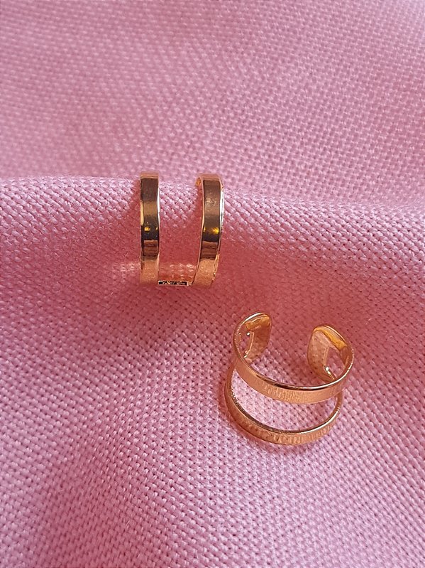 Piercing Fake Dourado Fios