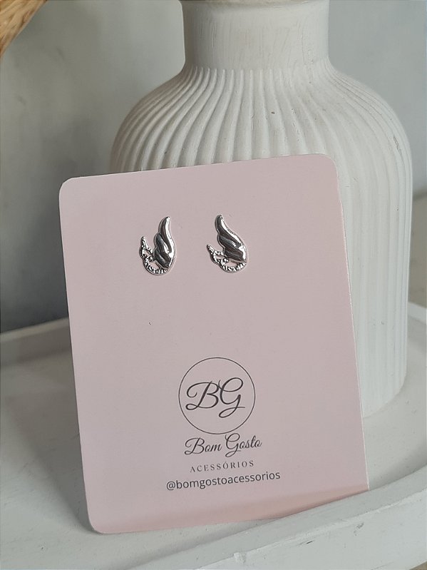 Brinco de asa prata