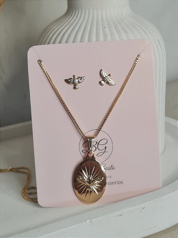 Conjunto de Espírito Santo dourado