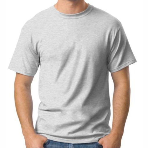 Camiseta Mescla de Poliéster para Sublimação Gola Redonda Adulto GG