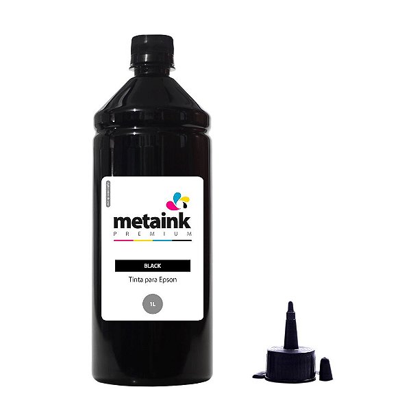Tinta para Epson EcoTank L120 Black 1 Litro Corante MetaInk