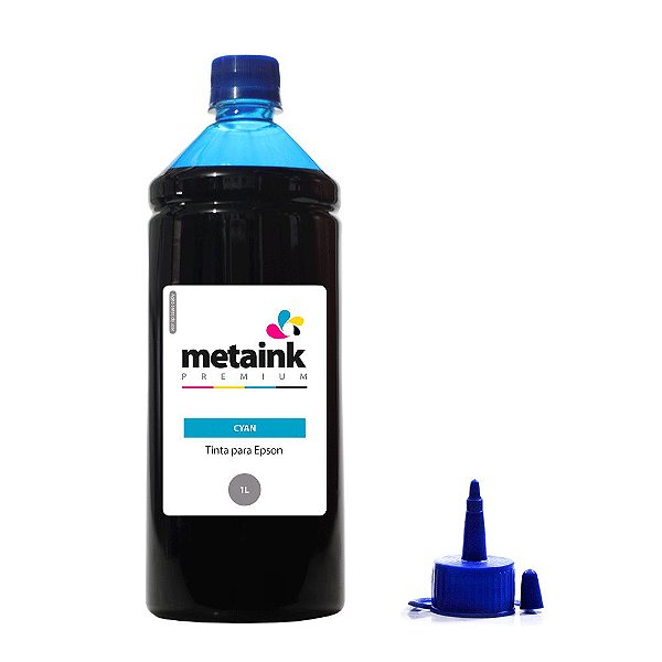 Tinta para Epson EcoTank Universal Cyan 1 Litro Corante MetaInk
