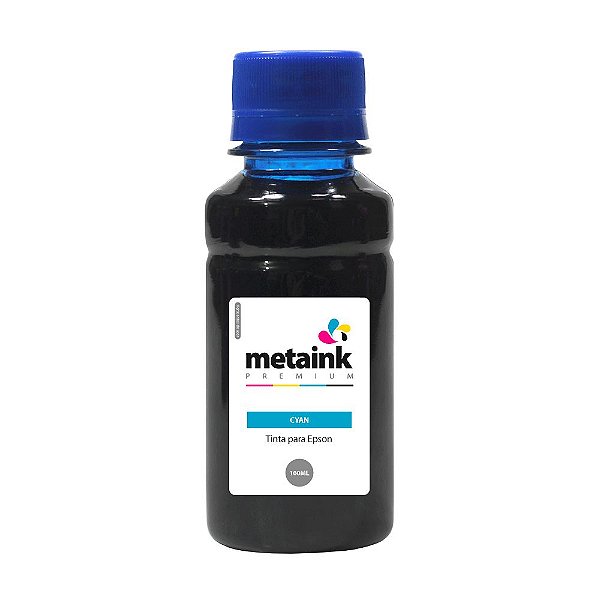 Tinta para Epson EcoTank L375 Cyan 100ml Corante MetaInk