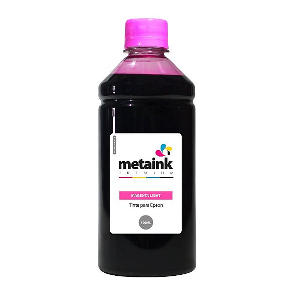 Tinta para Epson EcoTank L805 Magenta Light 500ml Corante MetaInk