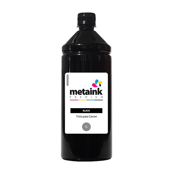 Tinta para Canon G6011 Black 1 Litro Pigmetada MetaInk