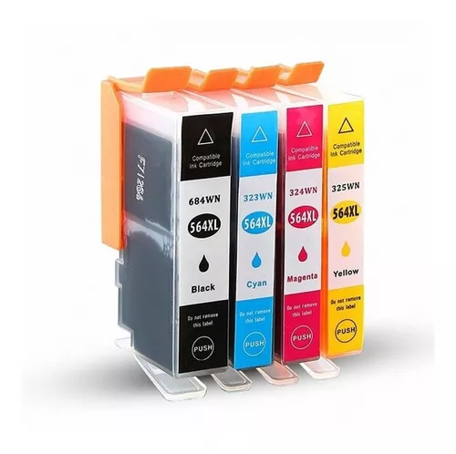 Kit 4 Cartuchos para HP 564XL CMYK Compatível